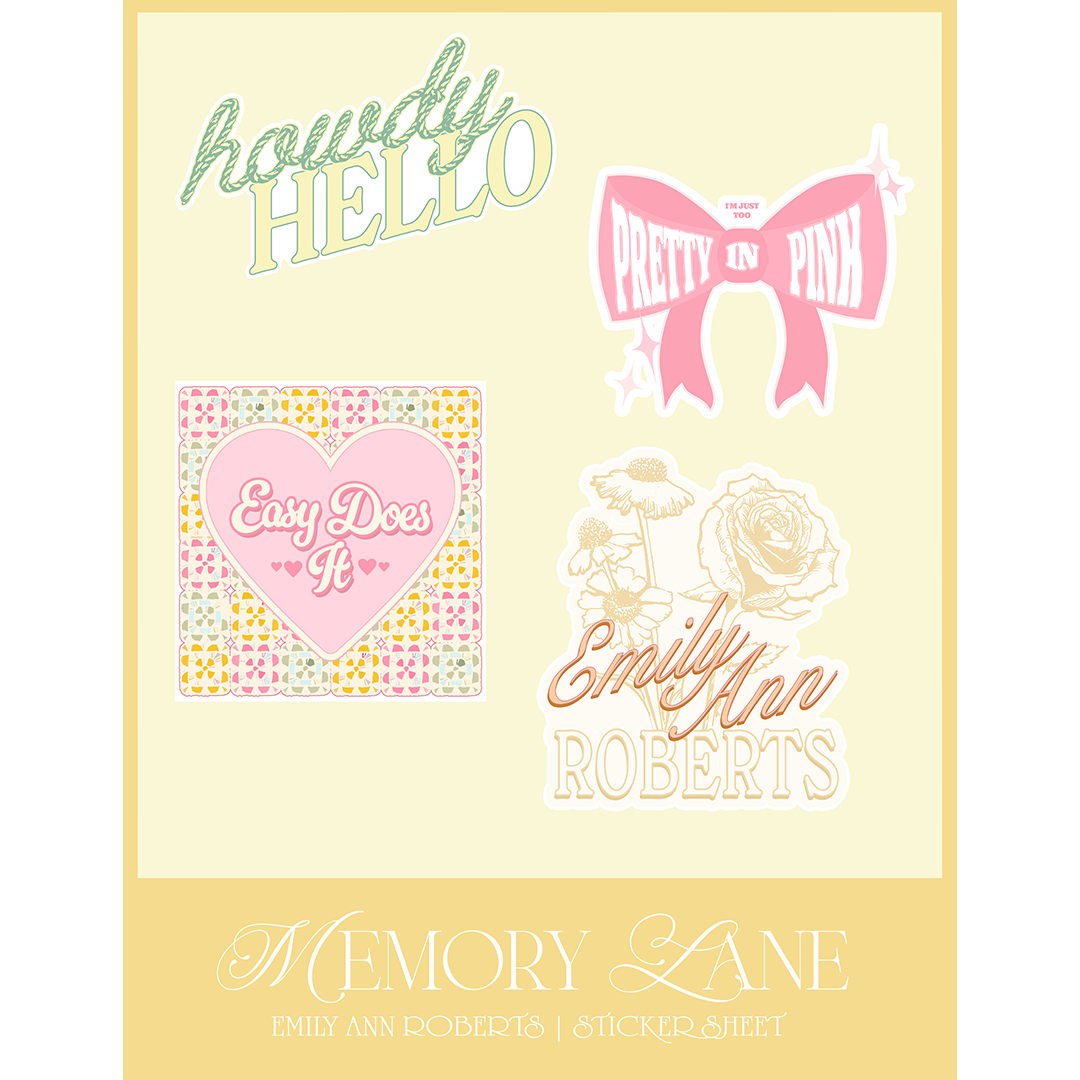 Memory Lane Sticker Sheet (Pre-Order)